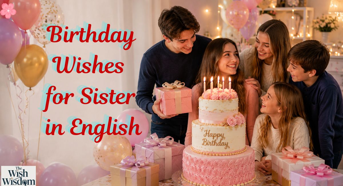 Birthday Wishes for Sister in English