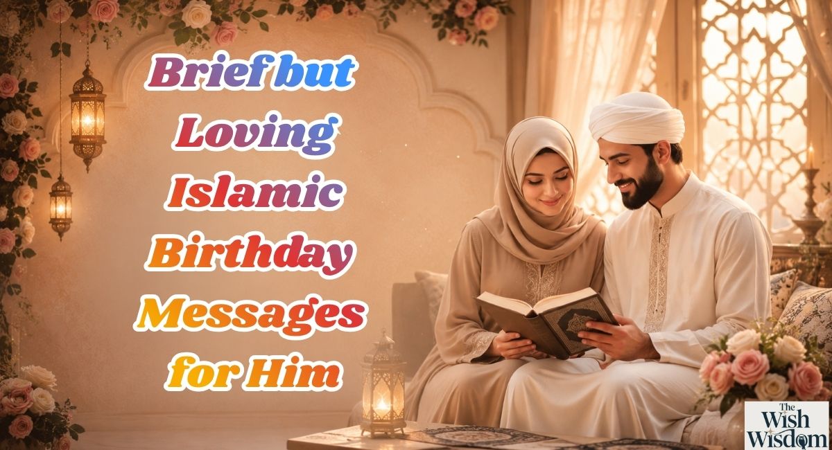 Brief but Loving Islamic Birthday Messages for Him