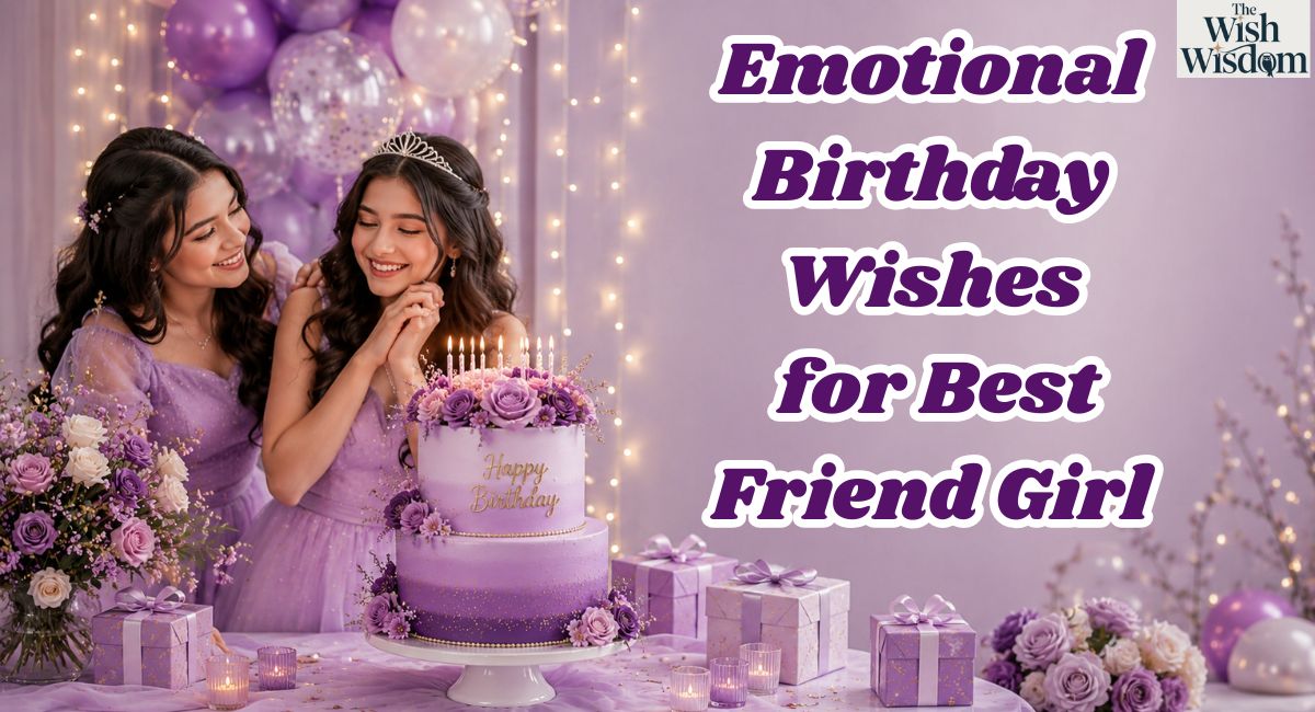 Emotional Birthday Wishes for Best Friend Girl