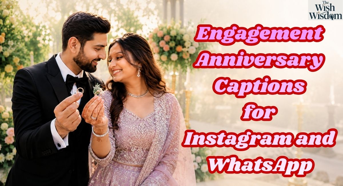 Engagement Anniversary Captions for Instagram and WhatsApp