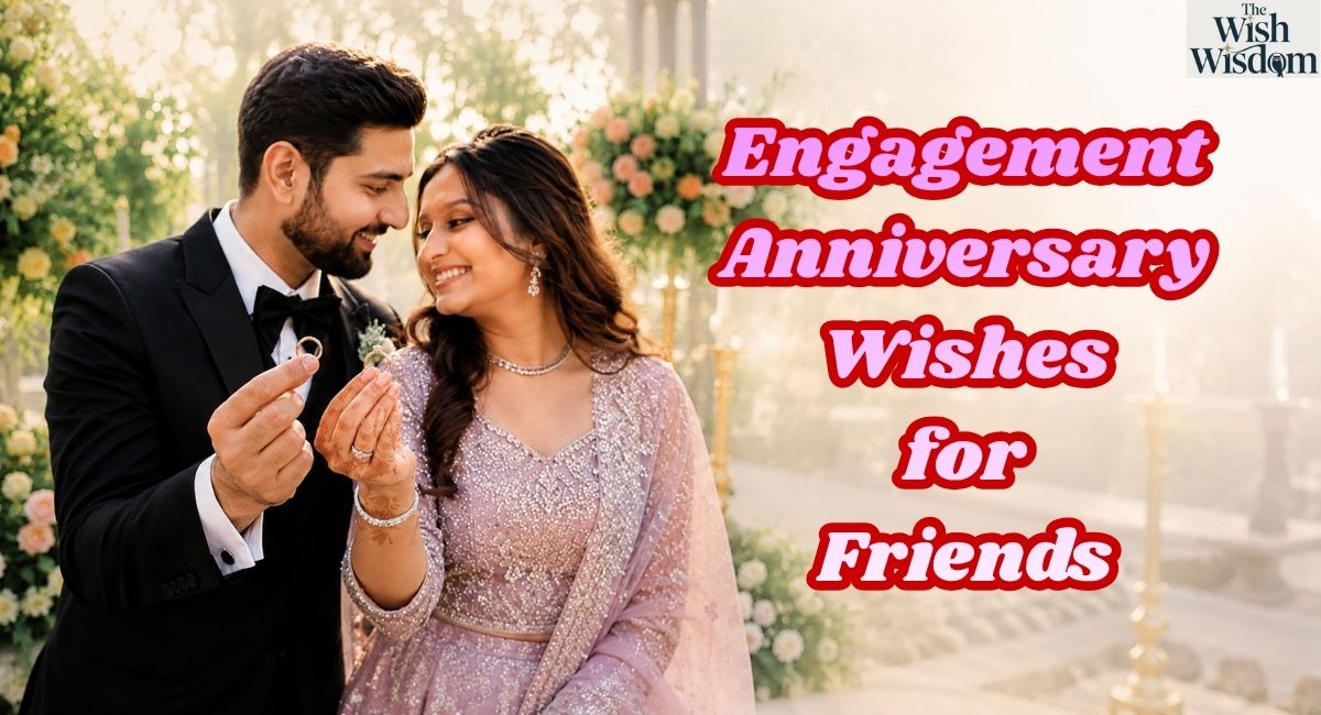 Engagement Anniversary Wishes for Friends