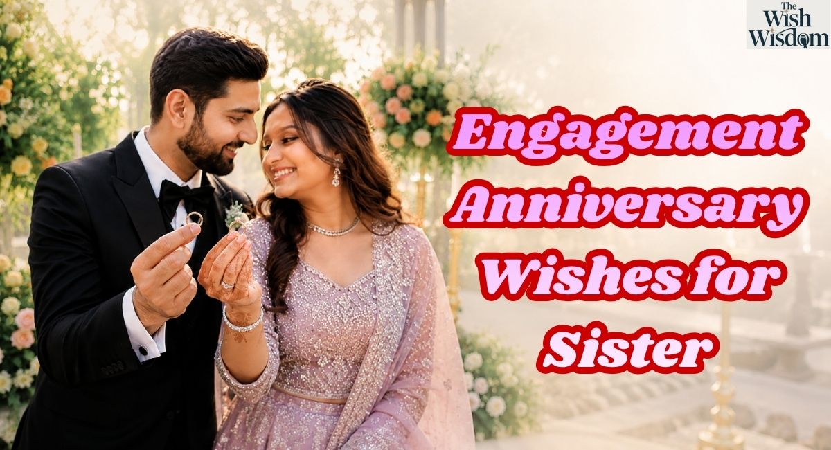 Engagement Anniversary Wishes for Sister