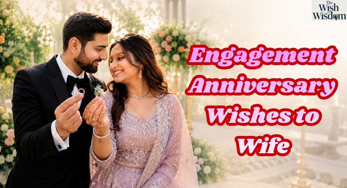 Engagement Anniversary Wishes to Wife
