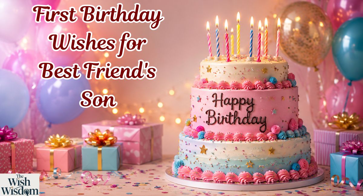 First Birthday Wishes for Best Friend's Son