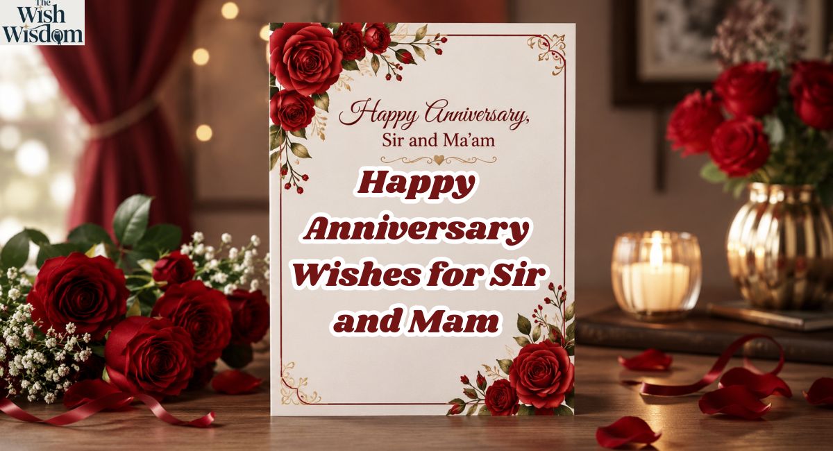 Happy Anniversary Wishes for Sir and Mam