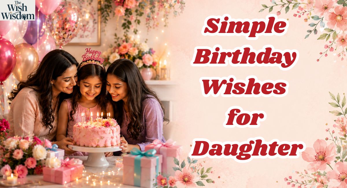 Simple Birthday Wishes for Daughter