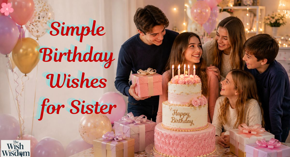 Simple Birthday Wishes for Sister