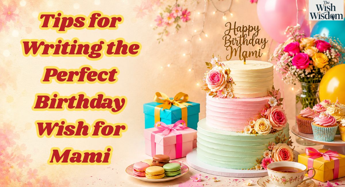 Tips for Writing the Perfect Birthday Wish for Mami