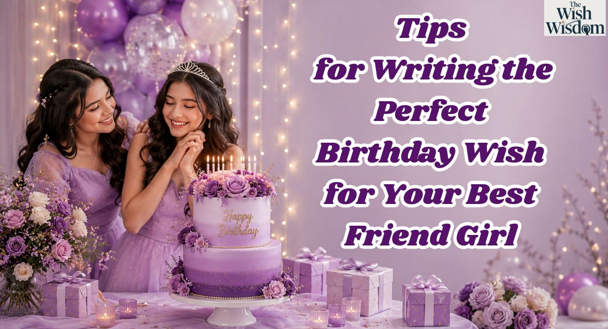 Tips for Writing the Perfect Birthday Wish for Your Best Friend Girl
