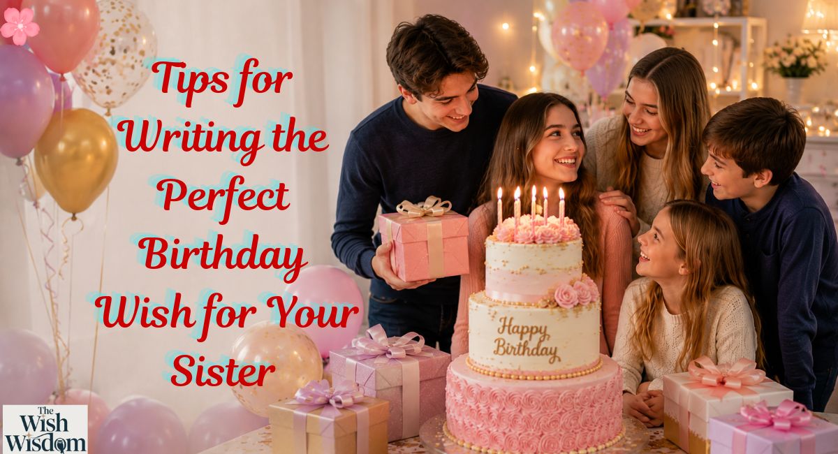Tips for Writing the Perfect Birthday Wish for Your Sister