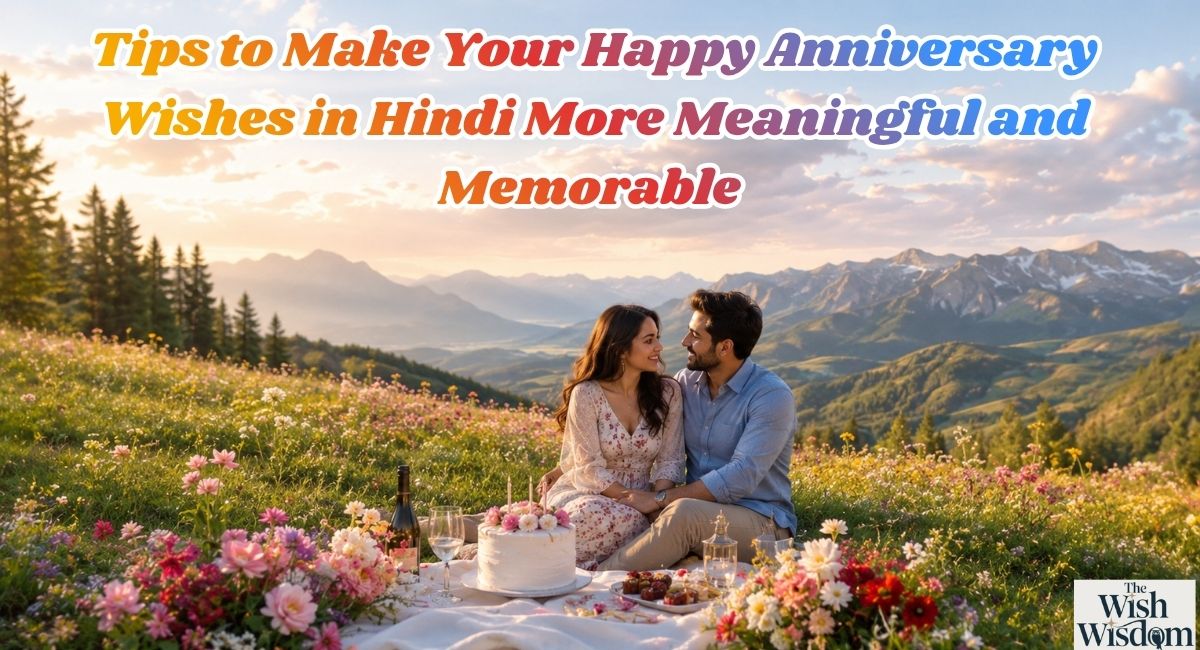 Tips to Make Your Happy Anniversary Wishes in Hindi More Meaningful and Memorable 