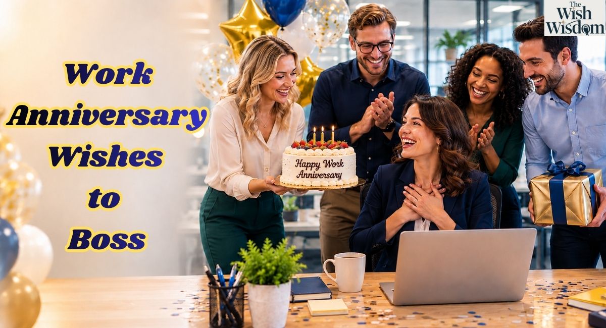 Work Anniversary Wishes to Boss