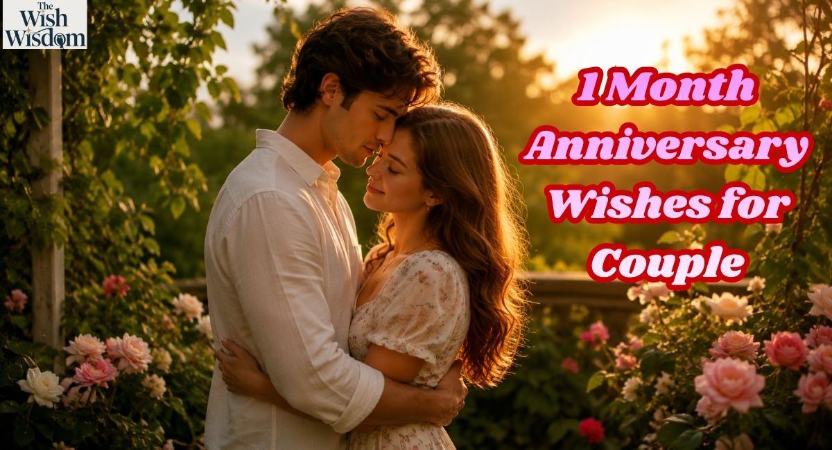 1 Month Anniversary Wishes for Couple