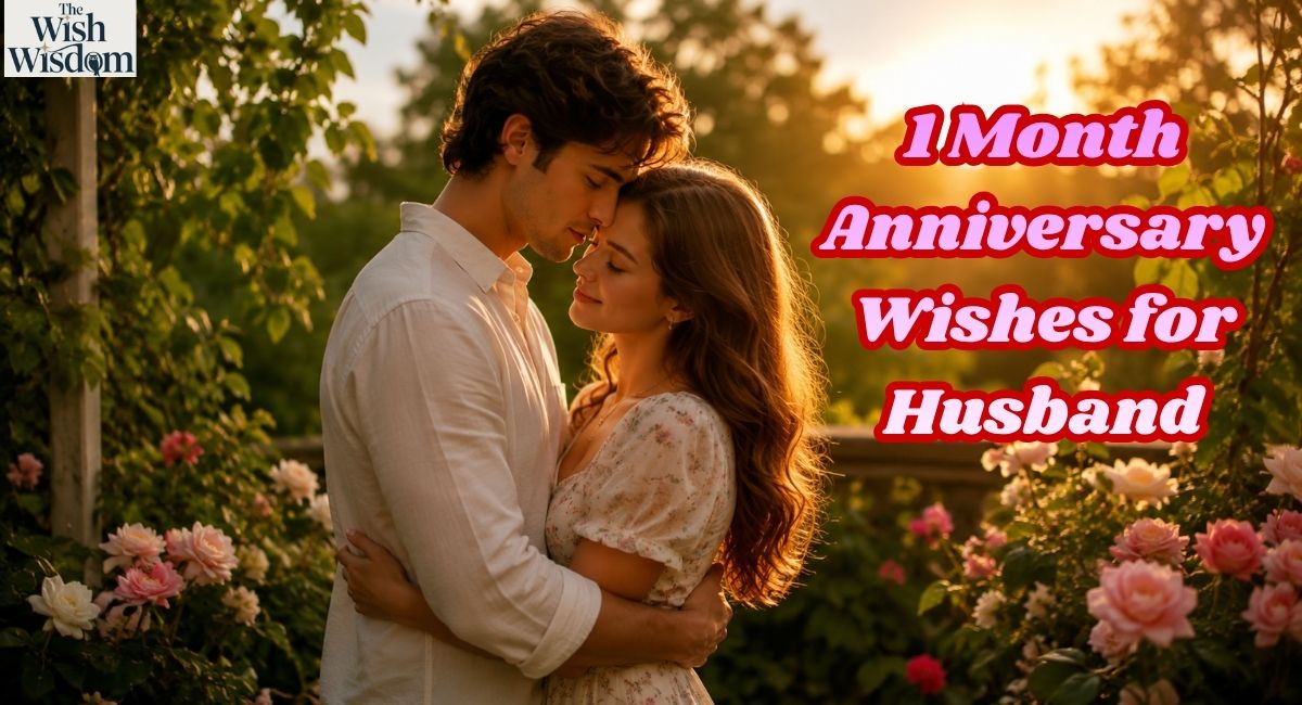 1 Month Anniversary Wishes for Husband
