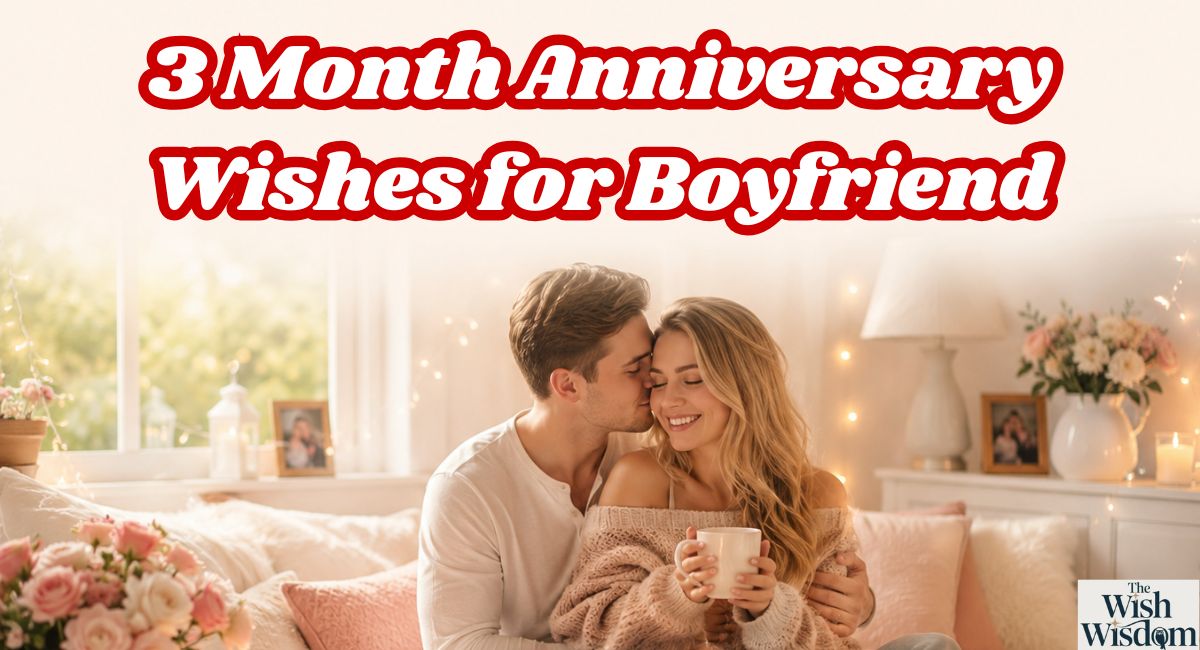 3 Month Anniversary Wishes for Boyfriend