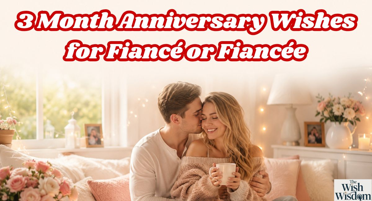 3 Month Anniversary Wishes for Fiancé or Fiancée