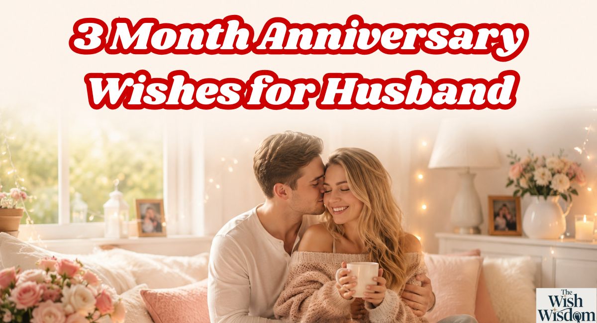 3 Month Anniversary Wishes for Husband