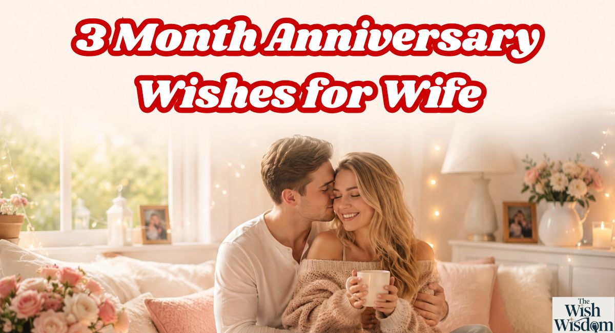 3 Month Anniversary Wishes for Wife