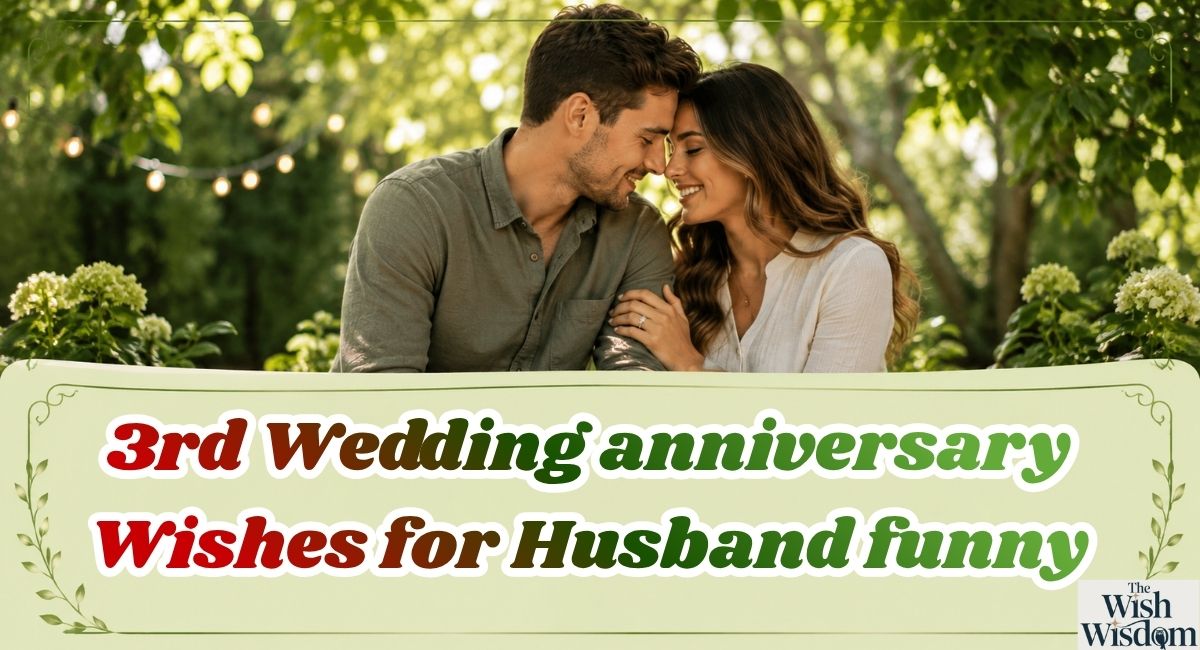 3rd Wedding anniversary Wishes for Husband funny
