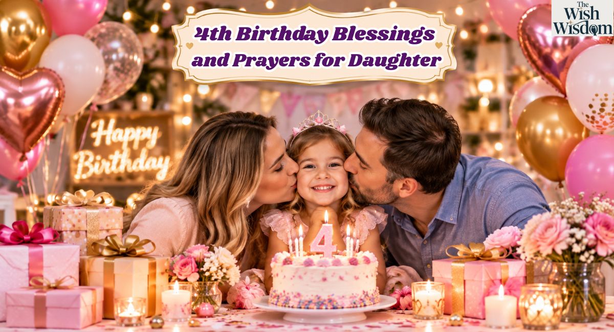 4th Birthday Blessings and Prayers for Daughter