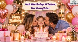 4th Birthday Wishes for Daughter