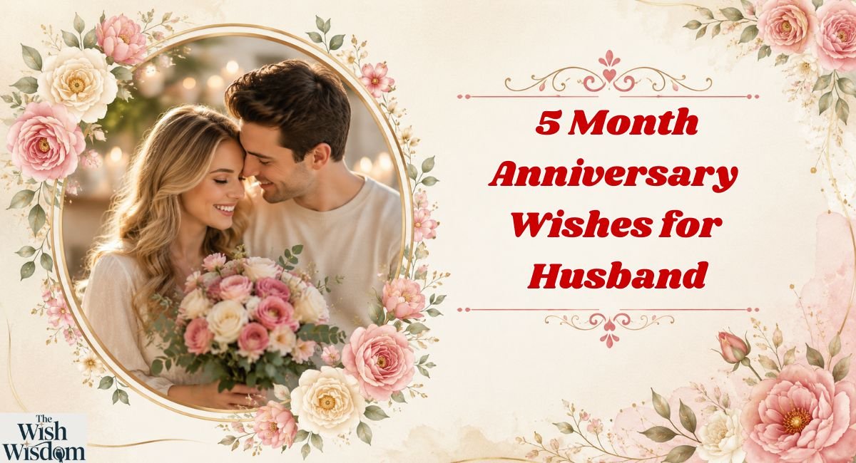 5 Month Anniversary Wishes for Husband