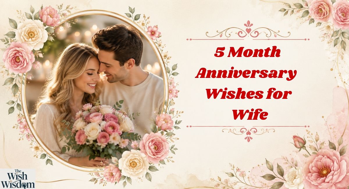 5 Month Anniversary Wishes for Wife