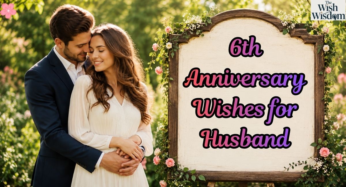 6th Anniversary Wishes for Husband