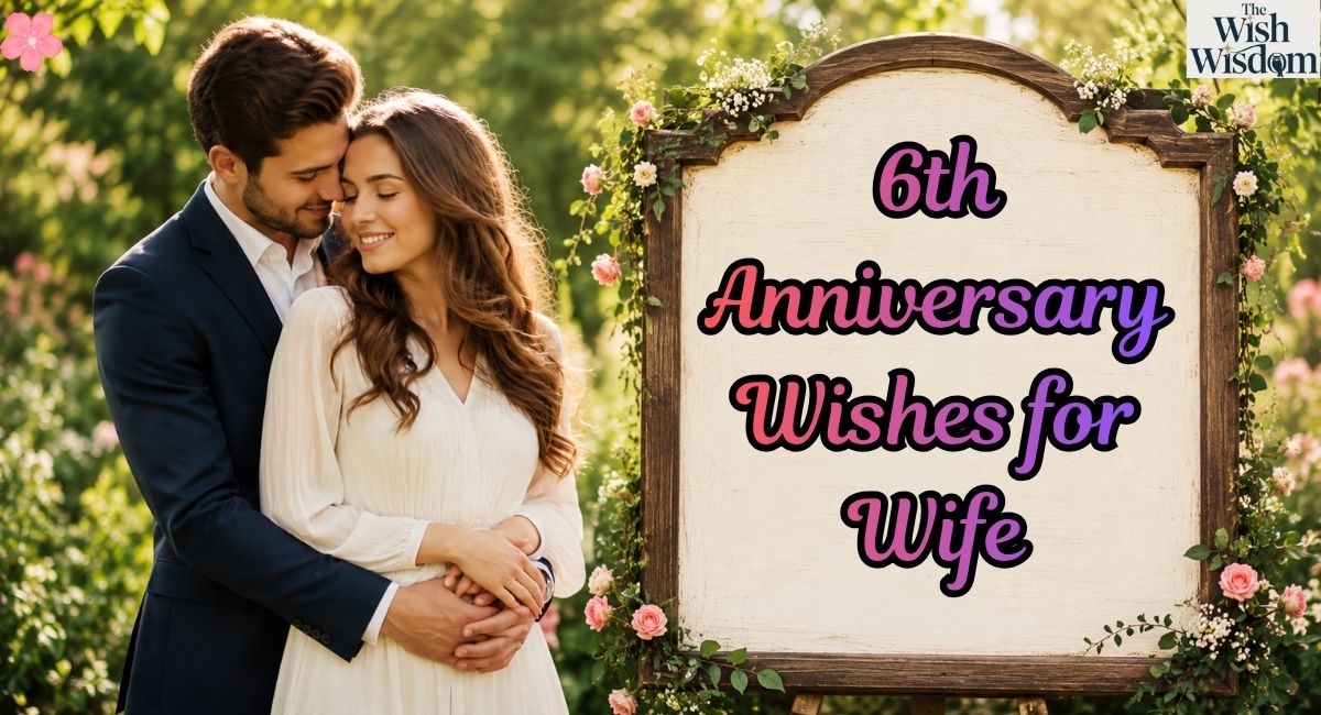 6th Anniversary Wishes for Wife