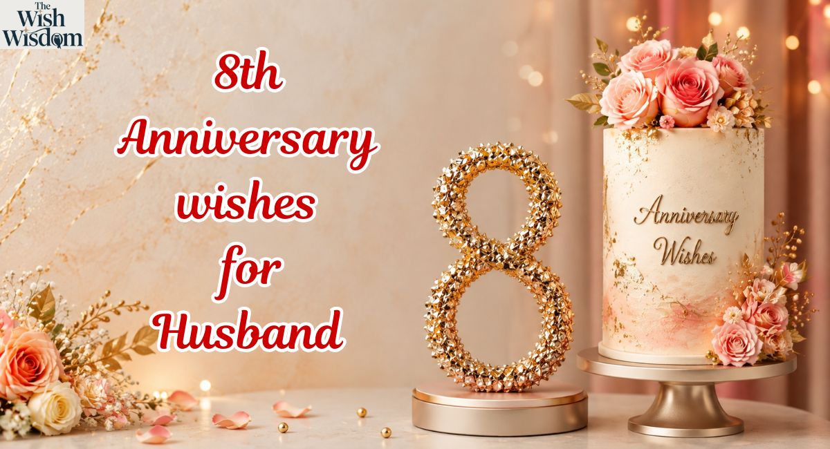 8th Anniversary wishes for Husband