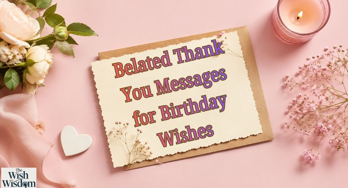 Belated Thank You Messages for Birthday Wishes