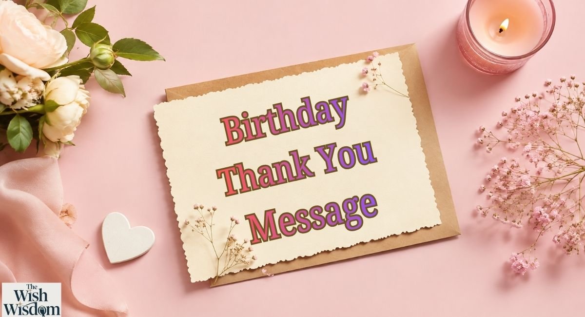Birthday Thank You Message