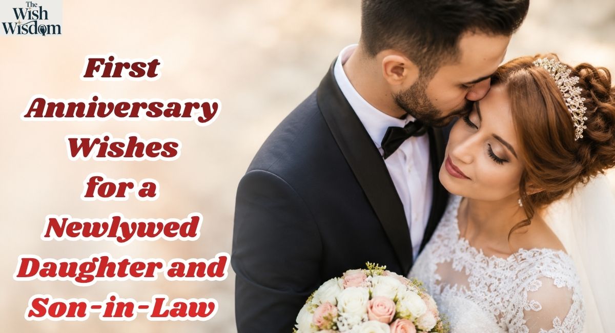 First Anniversary Wishes for a Newlywed Daughter and Son-in-Law