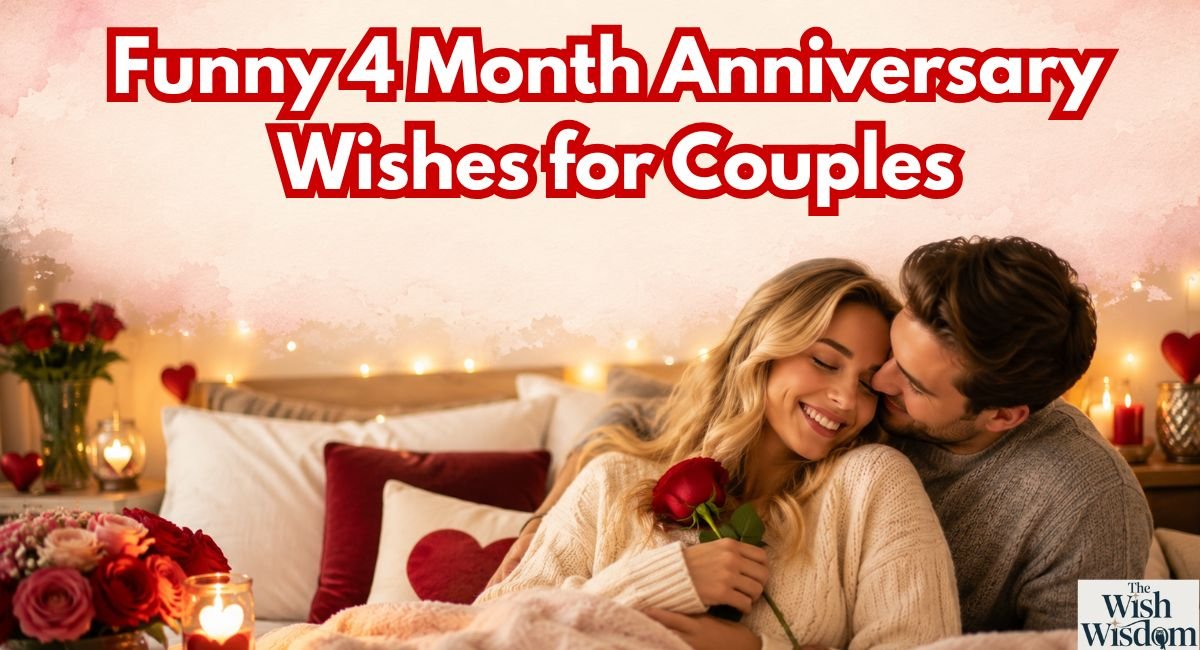 Funny 4 Month Anniversary Wishes for Couples