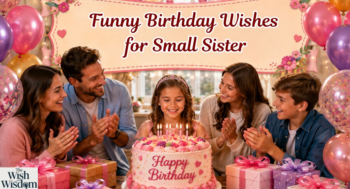 Funny Birthday Wishes for Small Sister