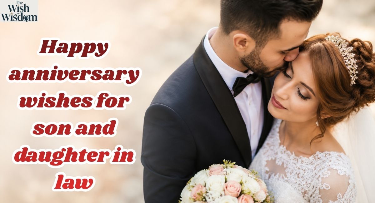 Happy anniversary wishes for son and daughter in law