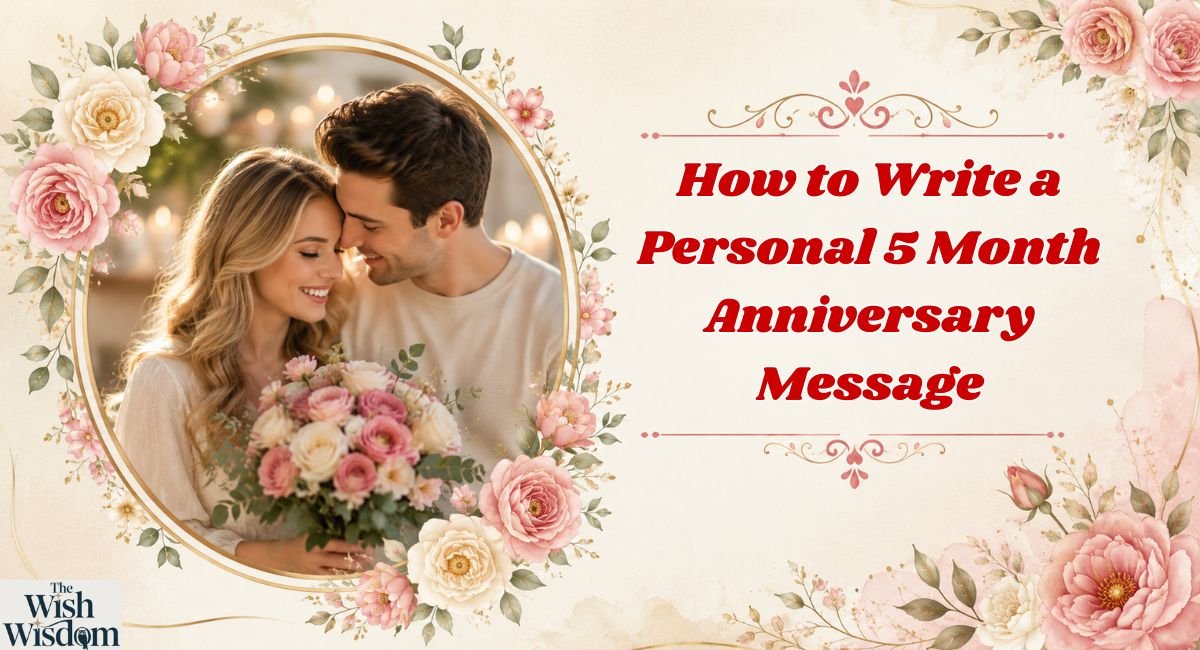 How to Write a Personal 5 Month Anniversary Message