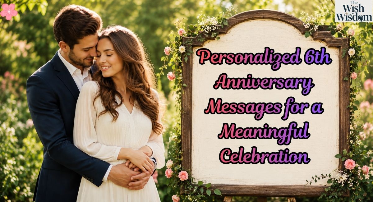 Personalized 6th Anniversary Messages for a Meaningful Celebration