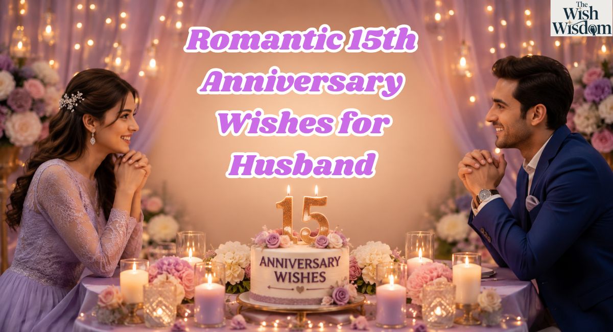 Romantic 15th Anniversary Wishes for Husband