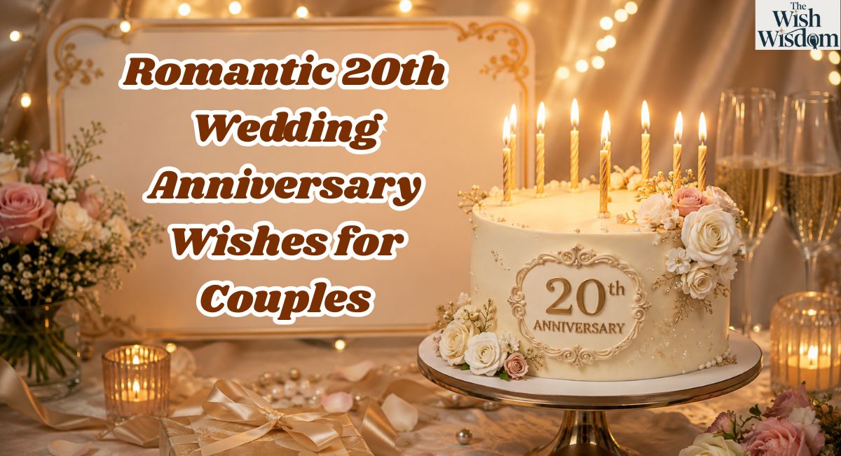 Romantic 20th Wedding Anniversary Wishes for Couples