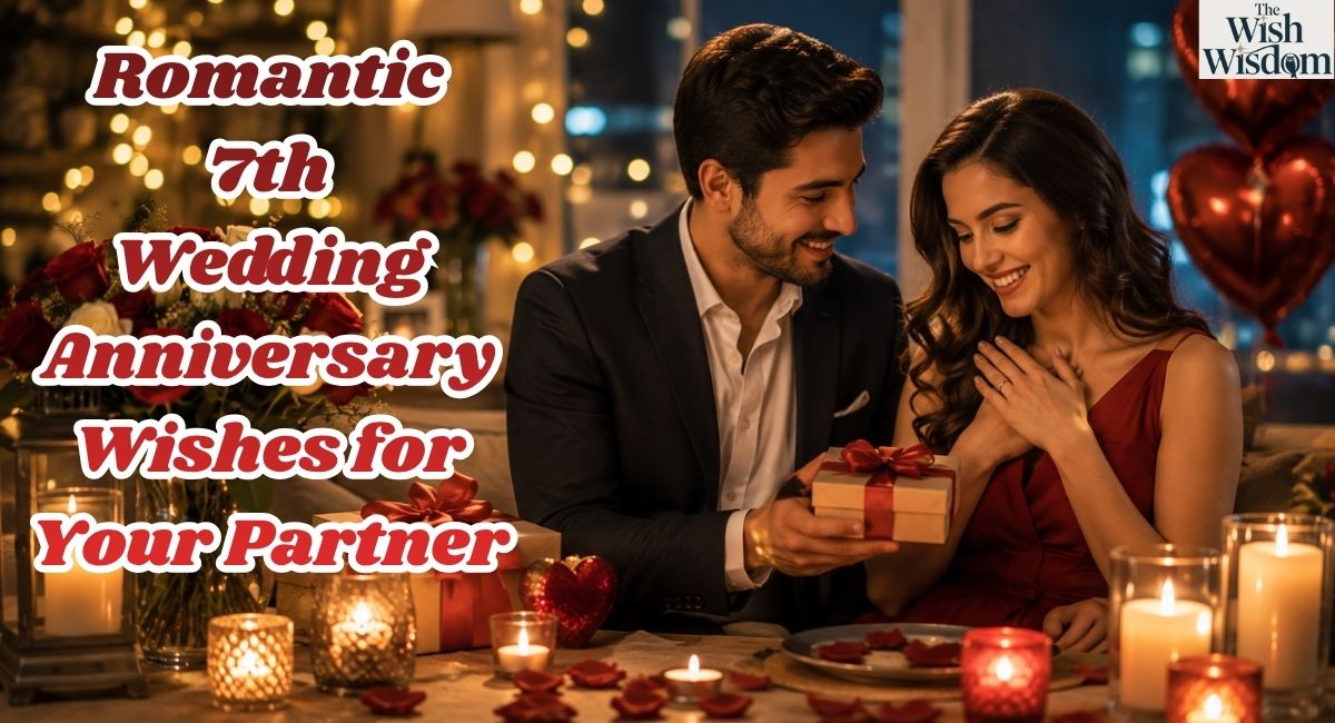 Romantic 7th Wedding Anniversary Wishes for Your Partner