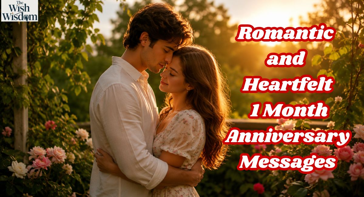 Romantic and Heartfelt 1 Month Anniversary Messages