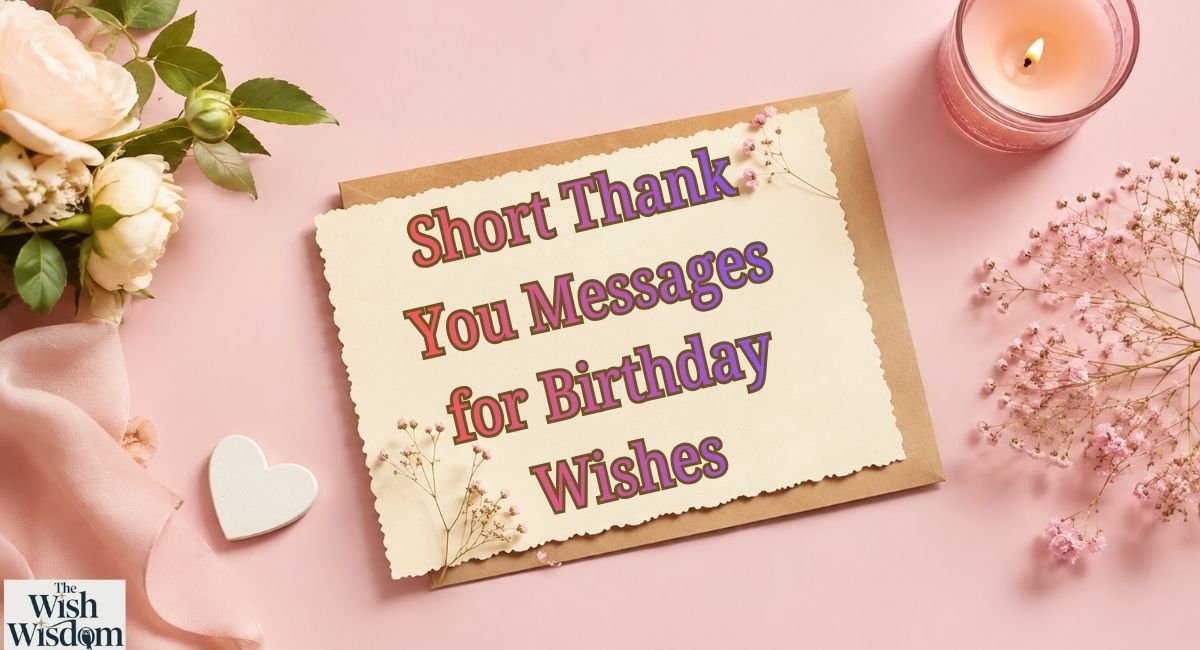 Short Thank You Messages for Birthday Wishes