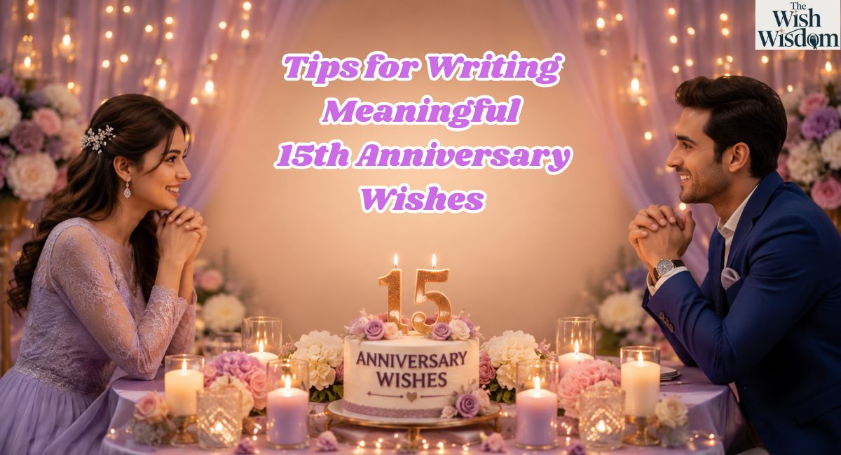 Tips for Writing Meaningful 15th Anniversary Wishes